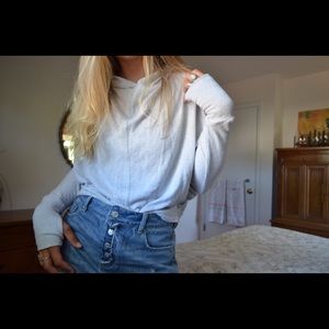 Soft yoga crop sweater